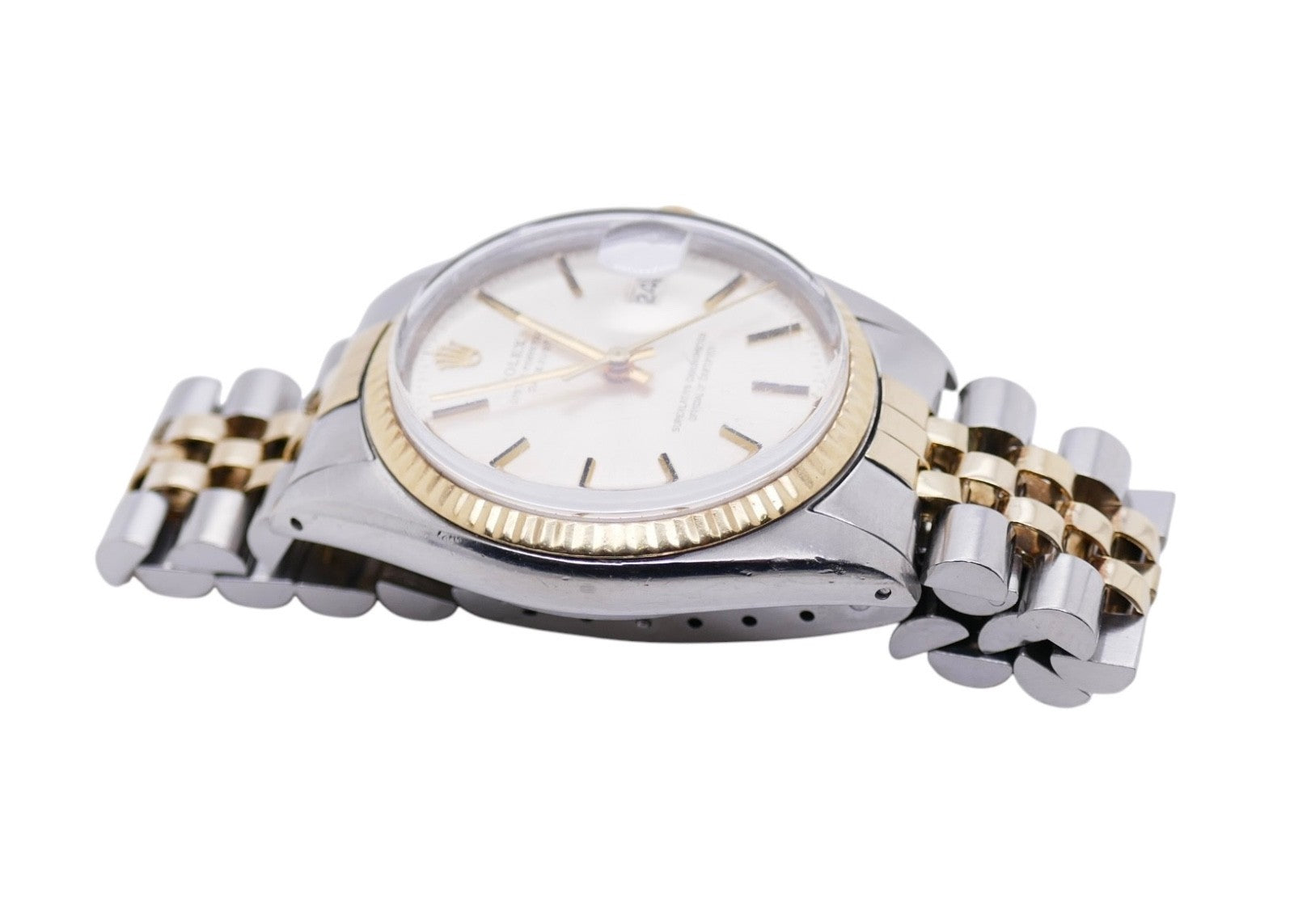 1979 Oyster Perpetual Date Just 16013 Rolex Watch 18k Gold & Stainless Steel