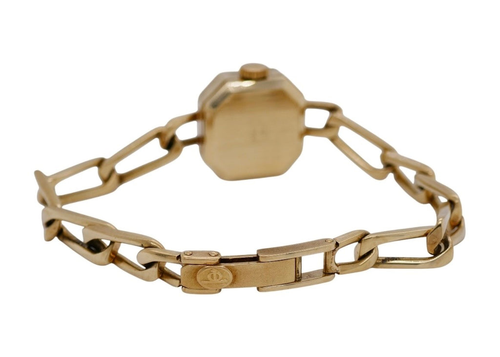 Vintage Baume & Mercier Genève 14K Gold Ladies Watch Octagonal Case 7.48 in