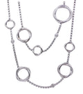 David Yurman Diamond Infinity Station Necklace 44" Discontinued Item