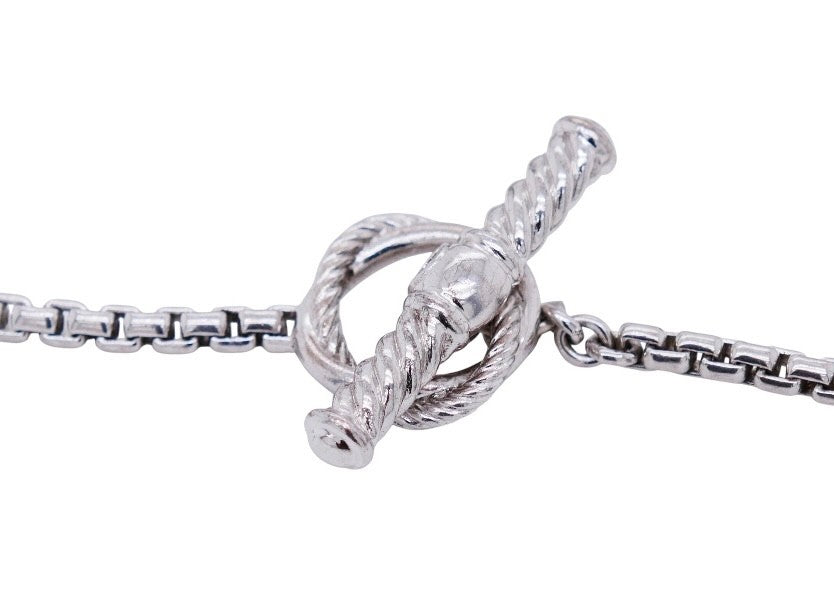 David Yurman Diamond Infinity Station Necklace 44" Discontinued Item