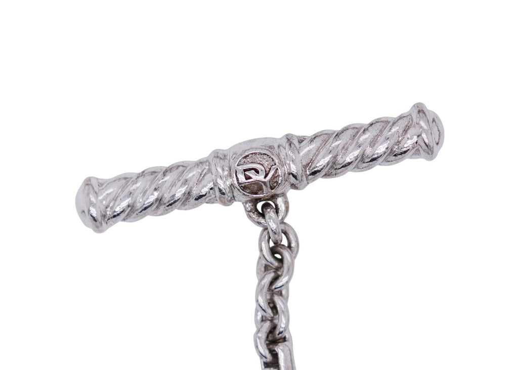David Yurman Diamond Infinity Station Necklace 44" Discontinued Item