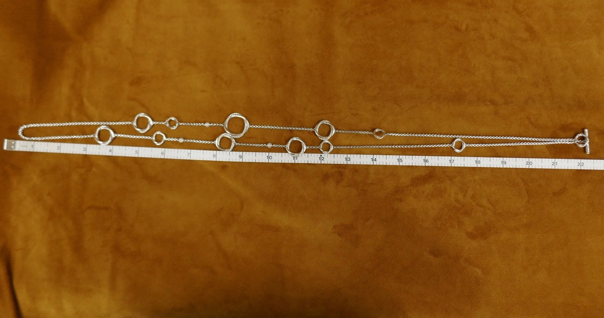 David Yurman Diamond Infinity Station Necklace 44" Discontinued Item