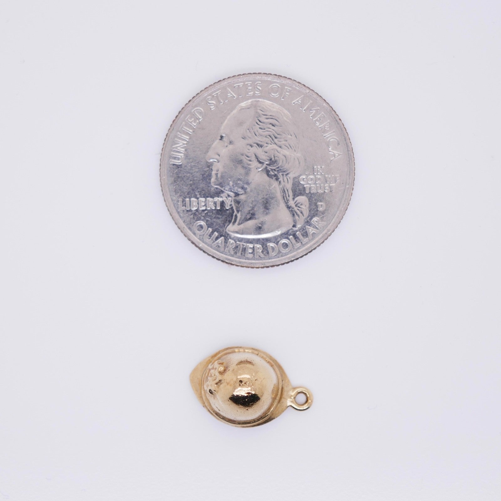Vintage 9K Gold British Police Officer Helmet Charm