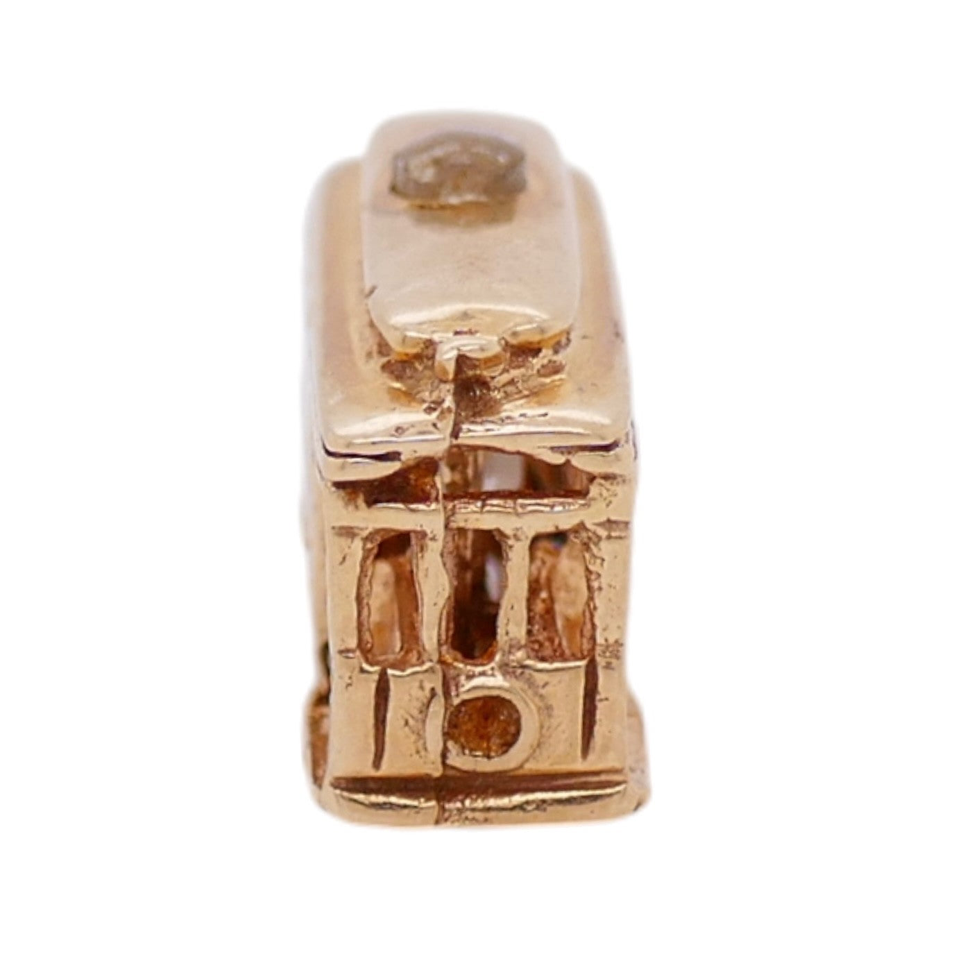 Vintage 14K Gold Articulated Cable Car Charm
