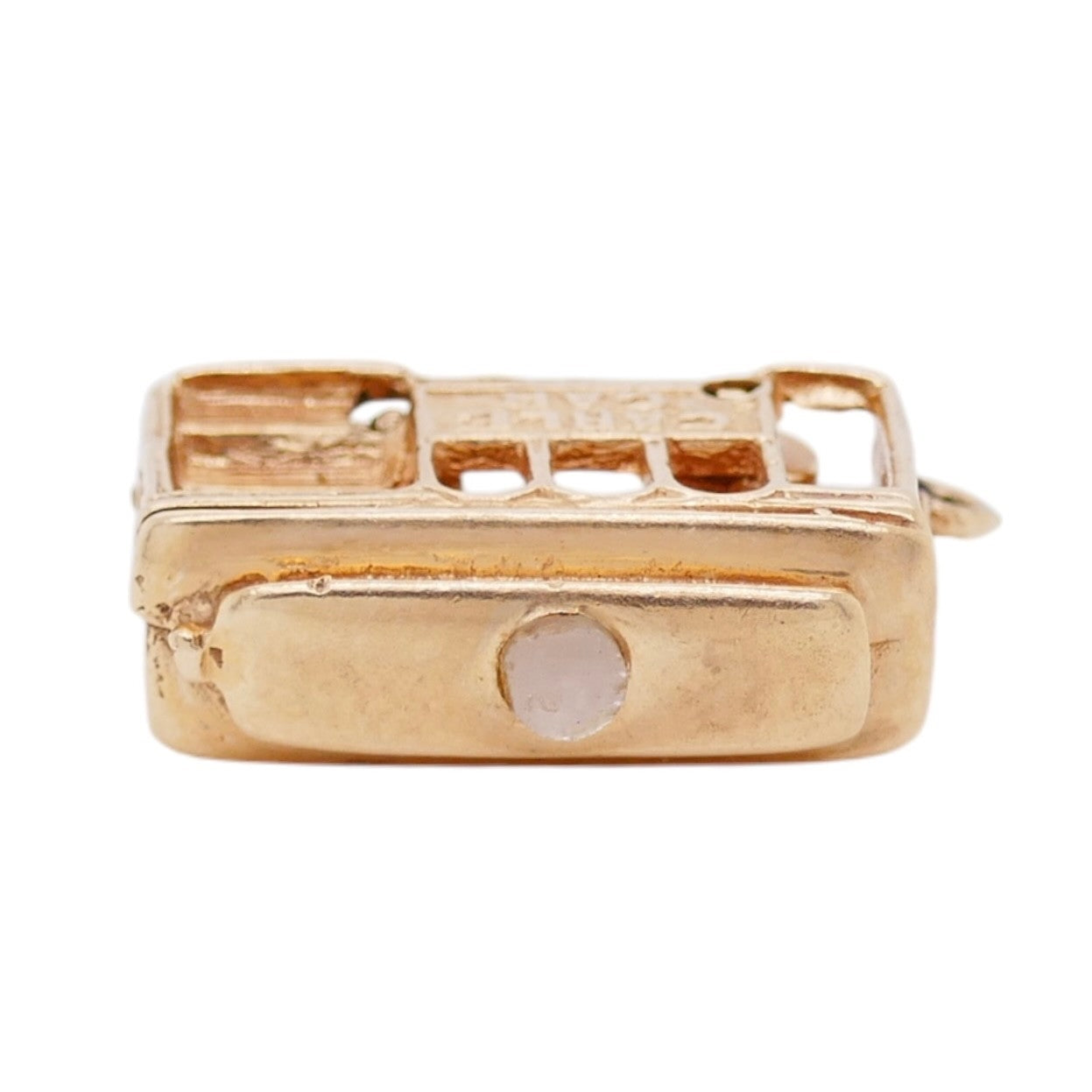 Vintage 14K Gold Articulated Cable Car Charm