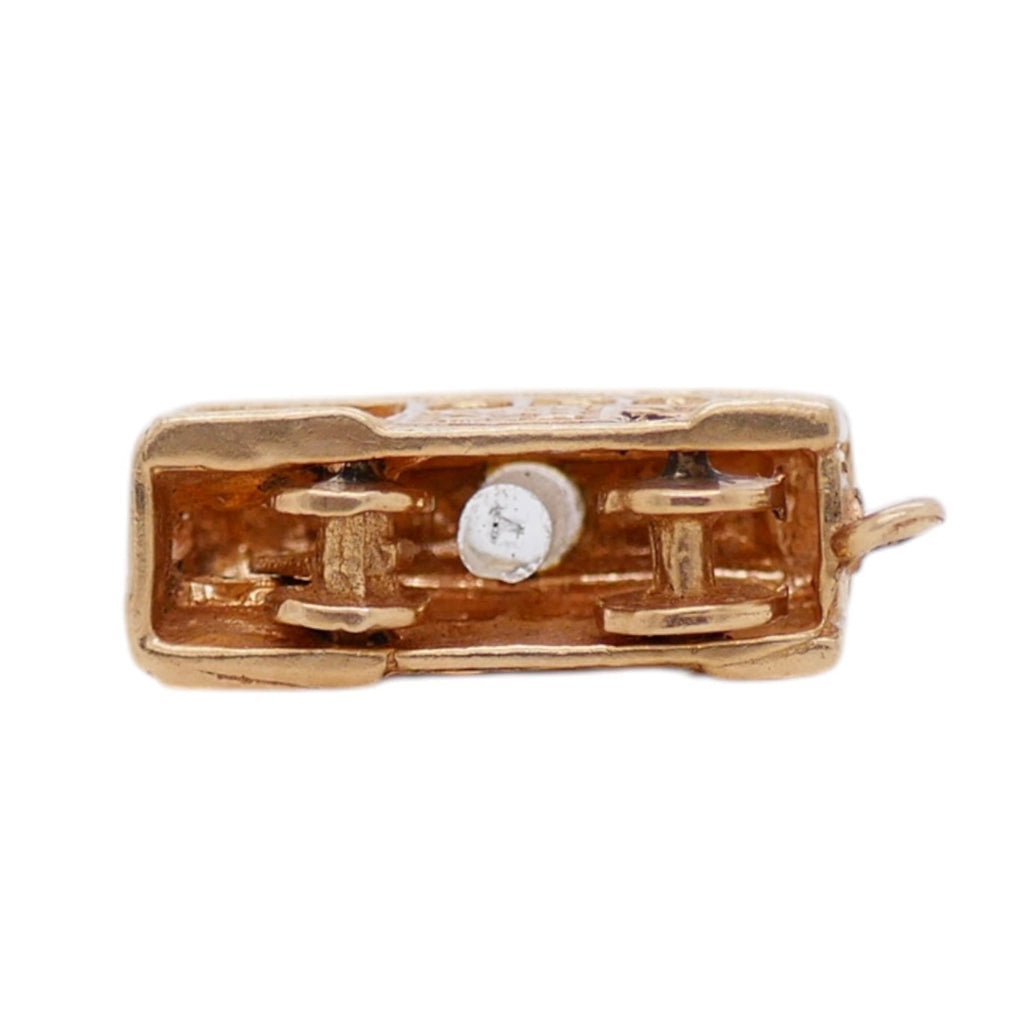 Vintage 14K Gold Articulated Cable Car Charm