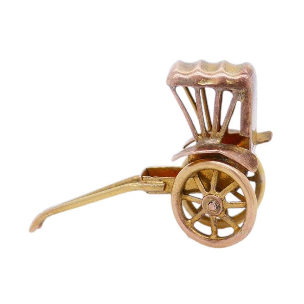 Vintage 14k Gold Buggy Charm