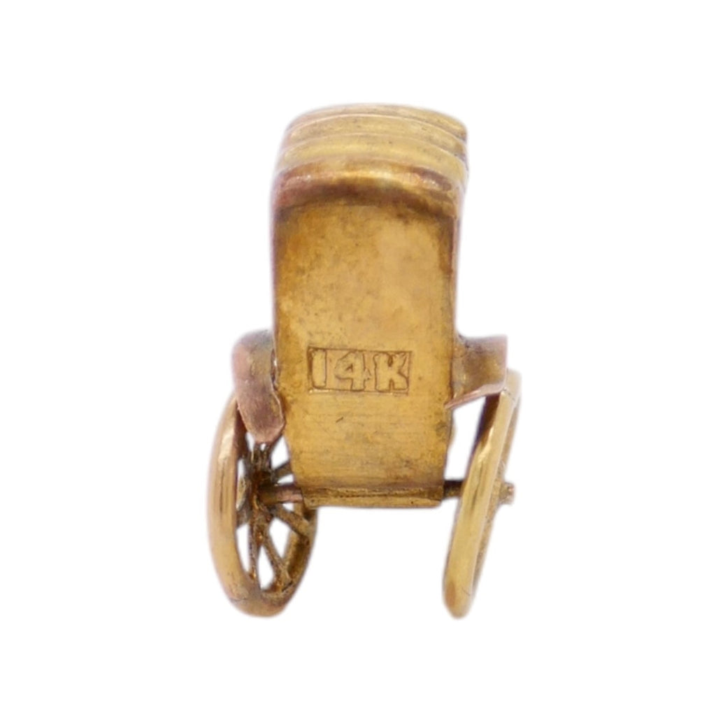 Vintage 14k Gold Buggy Charm