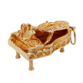 Vintage 14K Yellow Gold Grand Piano Charm