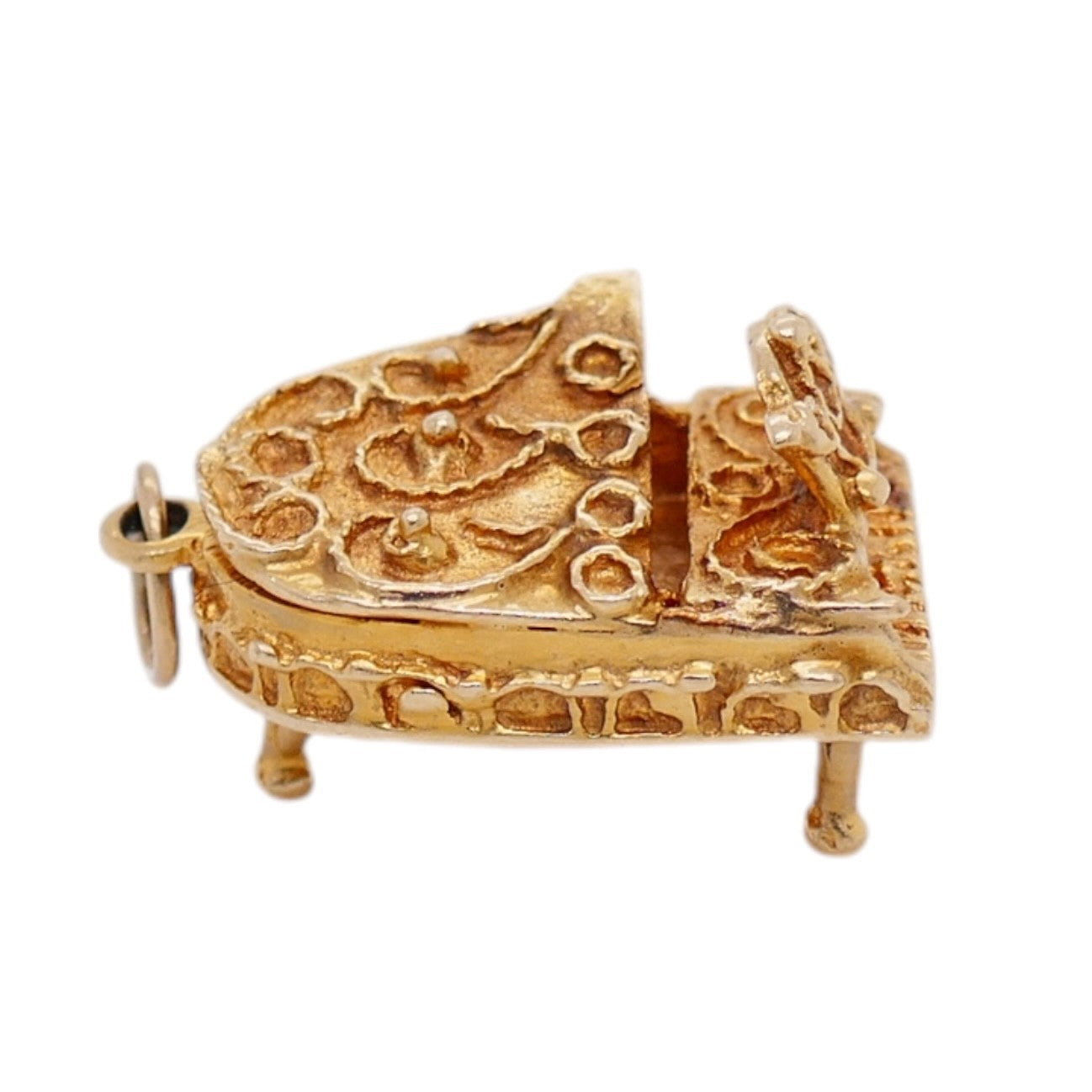Vintage 14K Yellow Gold Grand Piano Charm