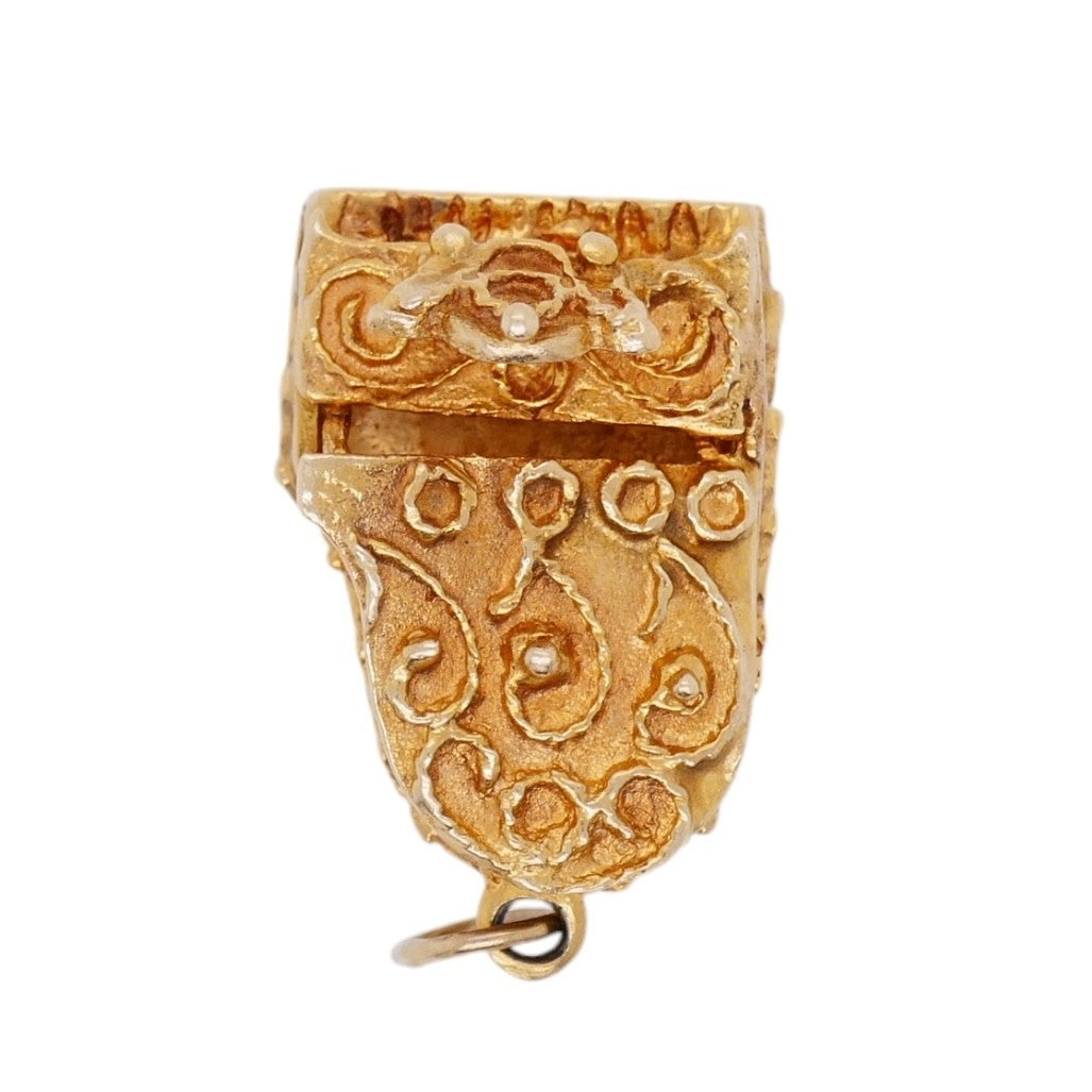 Vintage 14K Yellow Gold Grand Piano Charm