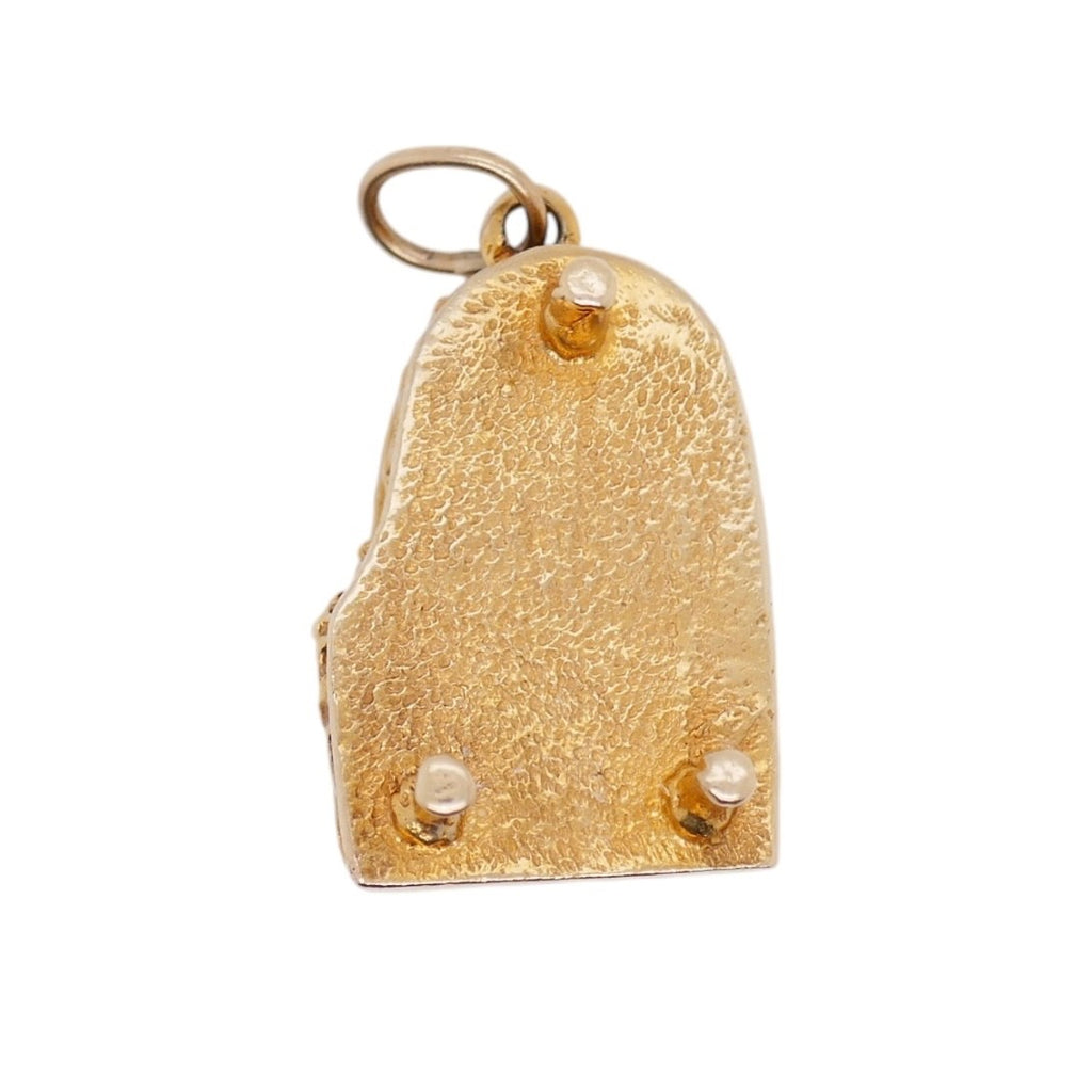 Vintage 14K Yellow Gold Grand Piano Charm