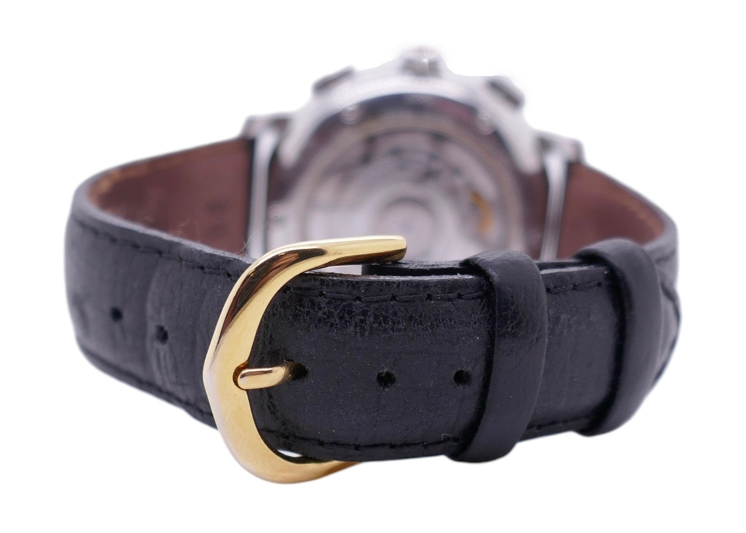 Maurice Lacroix Flyback Chronograph 15827 Watch 18K Gold Bezel Display Caseback