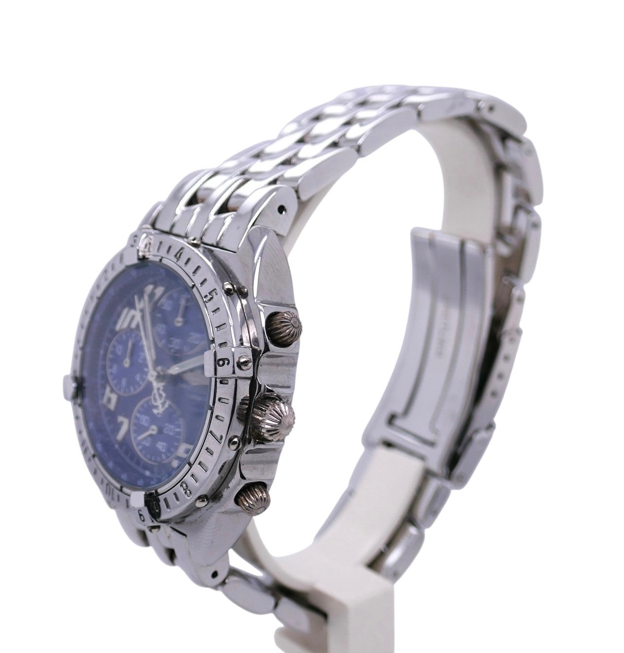 Breitling 1884 Chronograph Stainless Steel Men's Watch Blue Dial