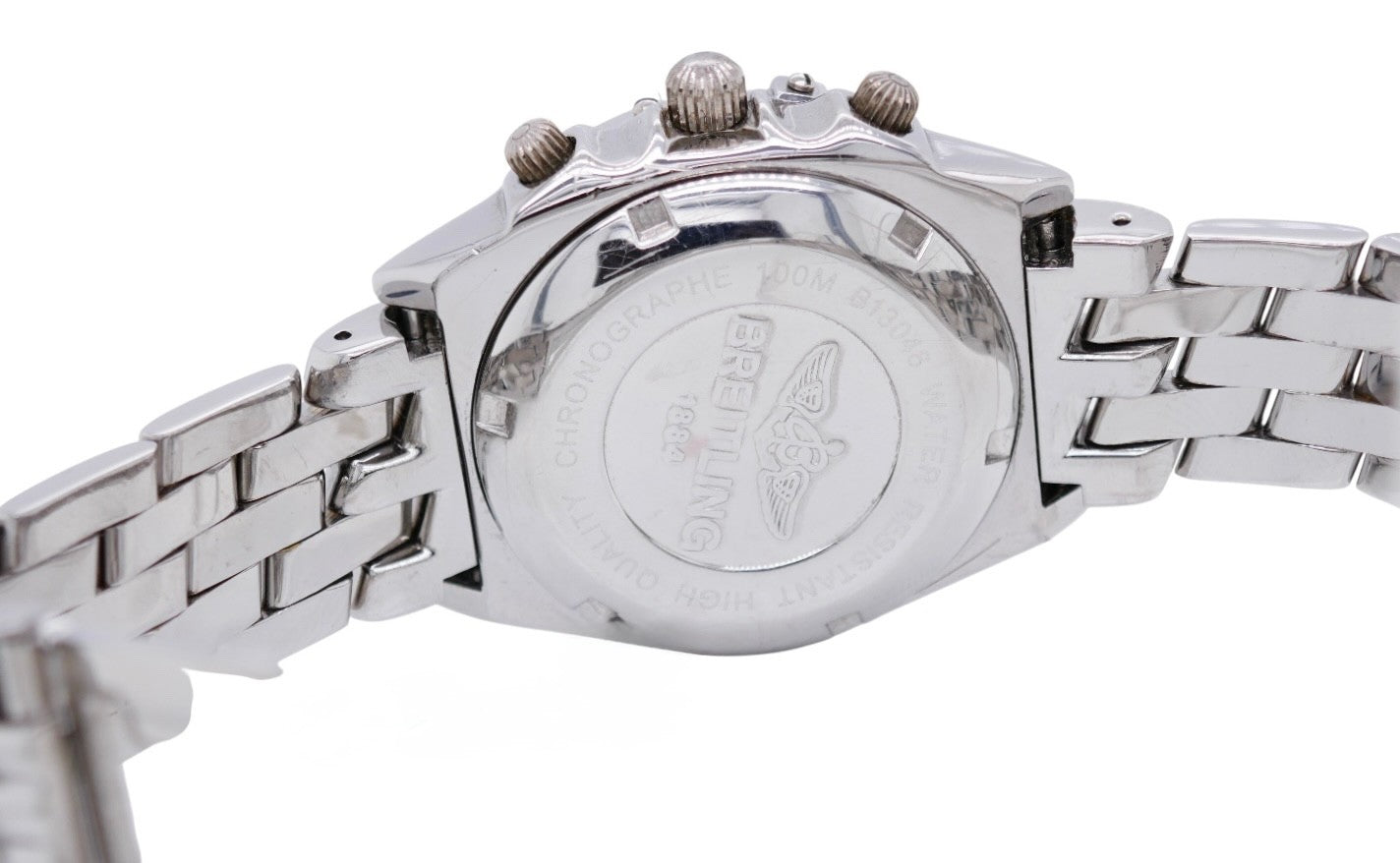 Breitling 1884 Chronograph Stainless Steel Men's Watch Blue Dial