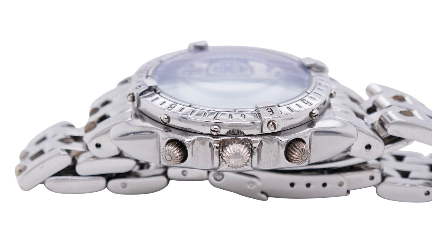 Breitling 1884 Chronograph Stainless Steel Men's Watch Blue Dial