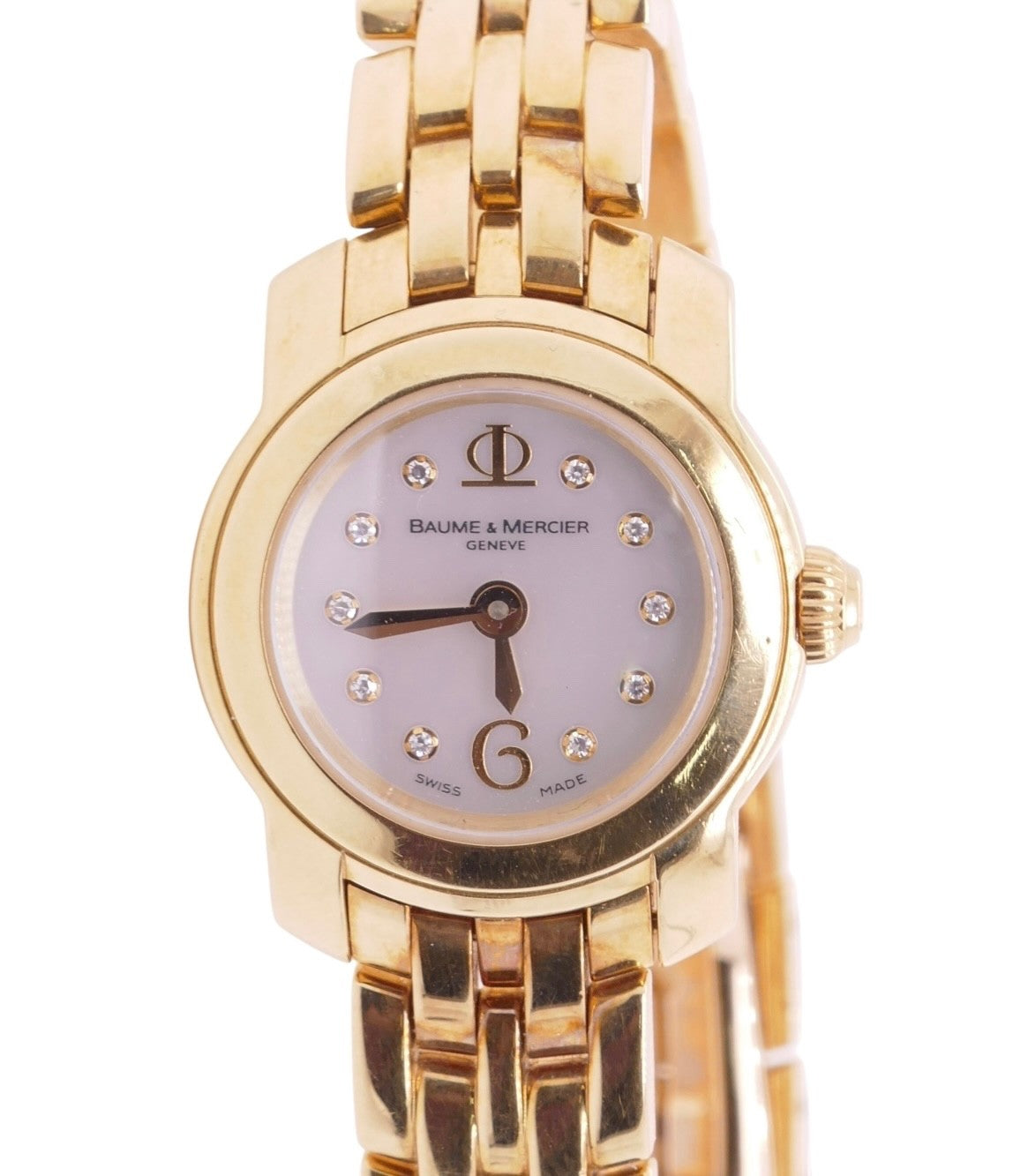 Baume & Mercier Geneve 1830 18K Solid Yellow Gold Women's Watch & Original Boxes