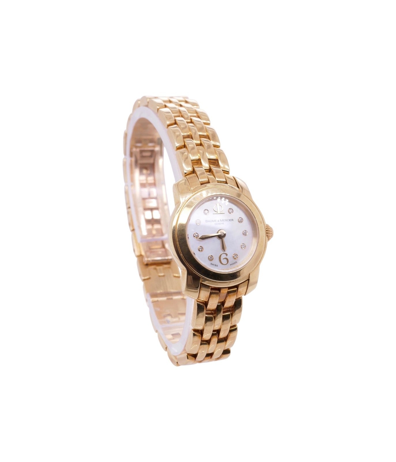 Baume & Mercier Geneve 1830 18K Solid Yellow Gold Women's Watch & Original Boxes