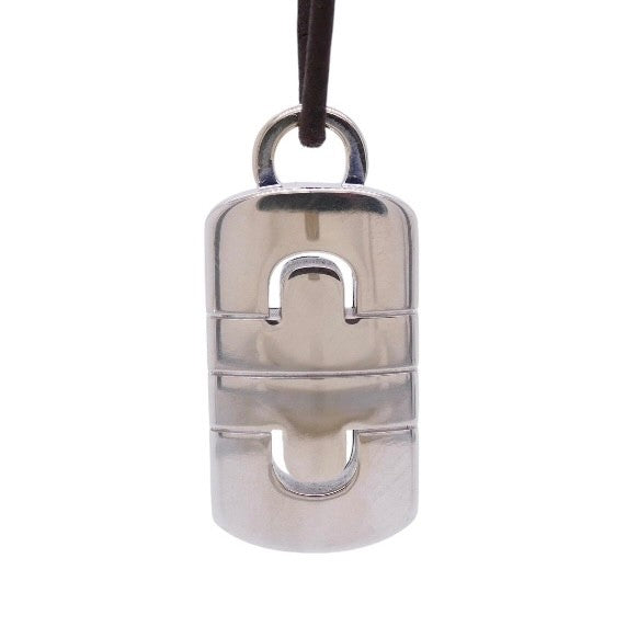 18K White Gold Bvlagri Parentesi Cord Pendant Necklace