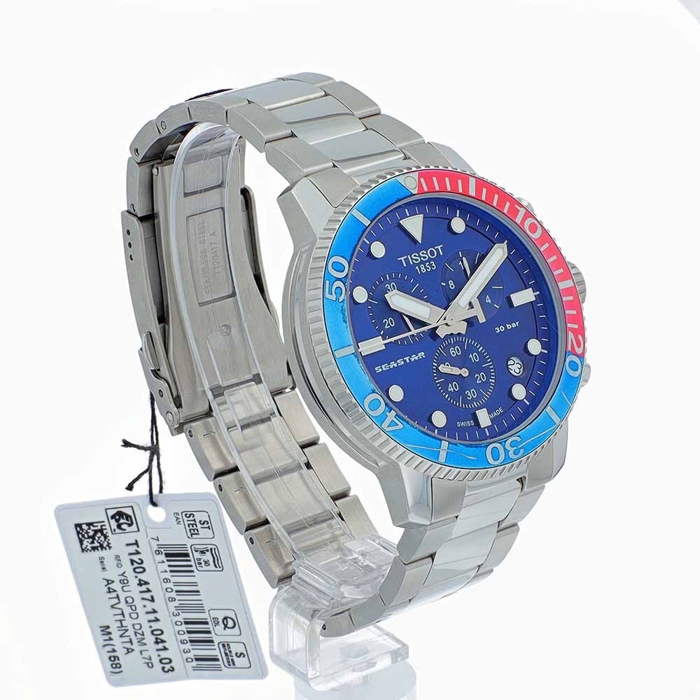 Men's Tissot Seastar 1000 Chronograph Quartz 45.5mm Stainless Steel Watch