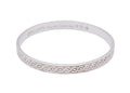 Tiffany & Co. Makers Beaded Wave Sterling Silver Bangle 7.5 In with Pouch & Box