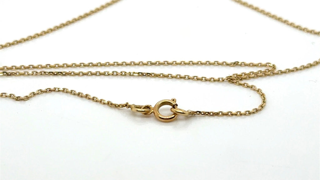 14K Gold Evil Eye Necklace with Blue & White CZ Stones