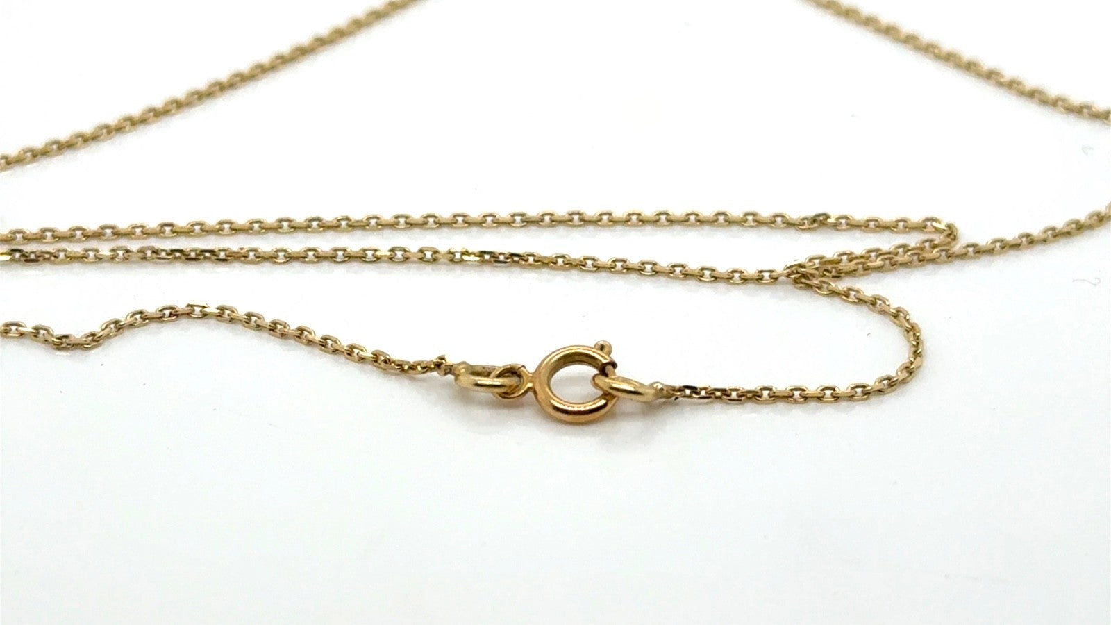 14K Gold Evil Eye Necklace with Blue & White CZ Stones