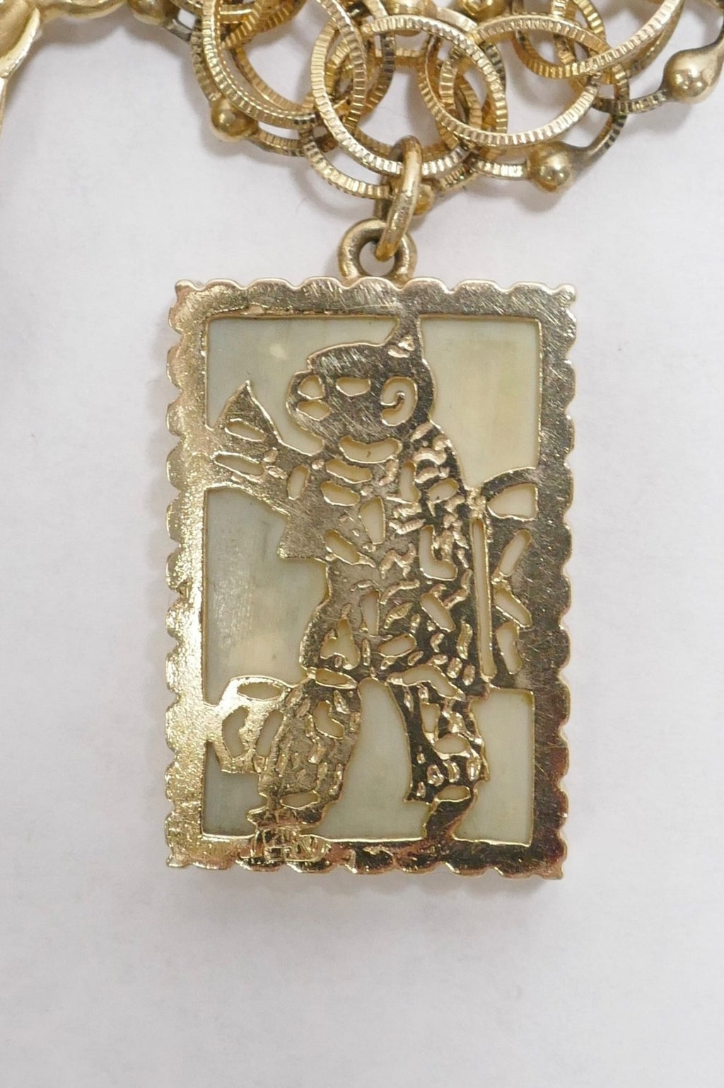 Vintage 14K Gold Charm Bracelet with 8 Large Charms