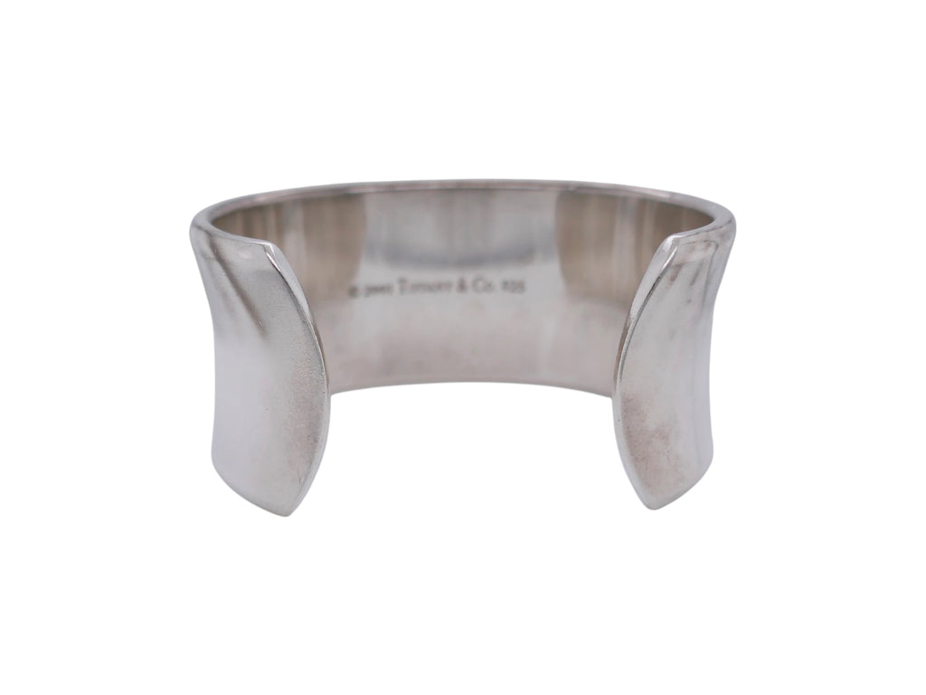 Tiffany & Co. 1837 Sterling Silver Wide Cuff Bracelet w Box & Pouch