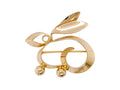 Tiffany & Co. 14k Yellow Gold Mid-Century Rabbit Brooch
