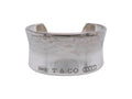 Tiffany & Co. 1837 Sterling Silver Wide Cuff Bracelet w Box & Pouch
